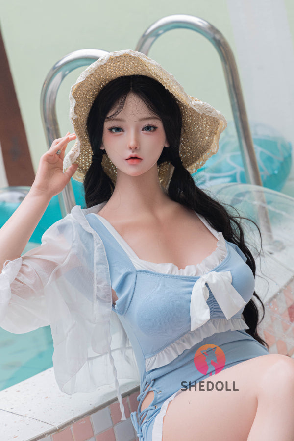 165cm/5ft5 E-cup Silicone Head Sex Doll - Jiangxiaowan