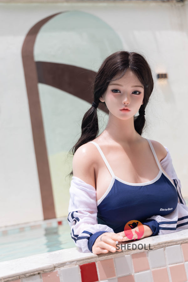 165cm/5ft5 E-cup Silicone Head Sex Doll - Jiangxiaowan