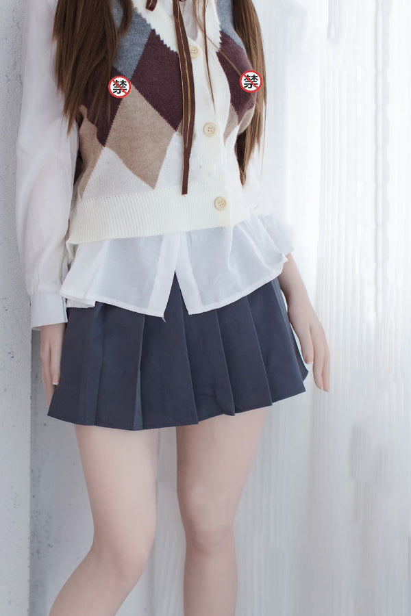 150cm/4ft11 D-cup Japanese Silicone Head Sex Doll -  A35 Sora