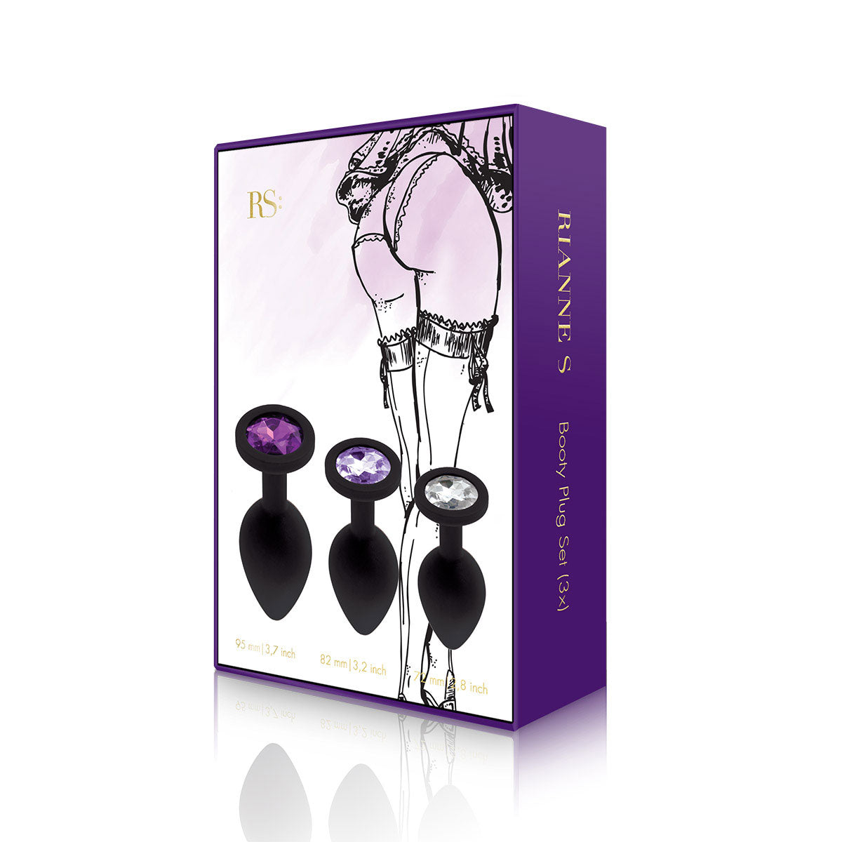 Ensemble de plugs en silicone pour les fesses