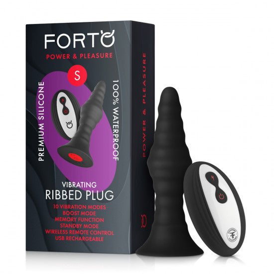 Vibrating Remote Ribbed Plug