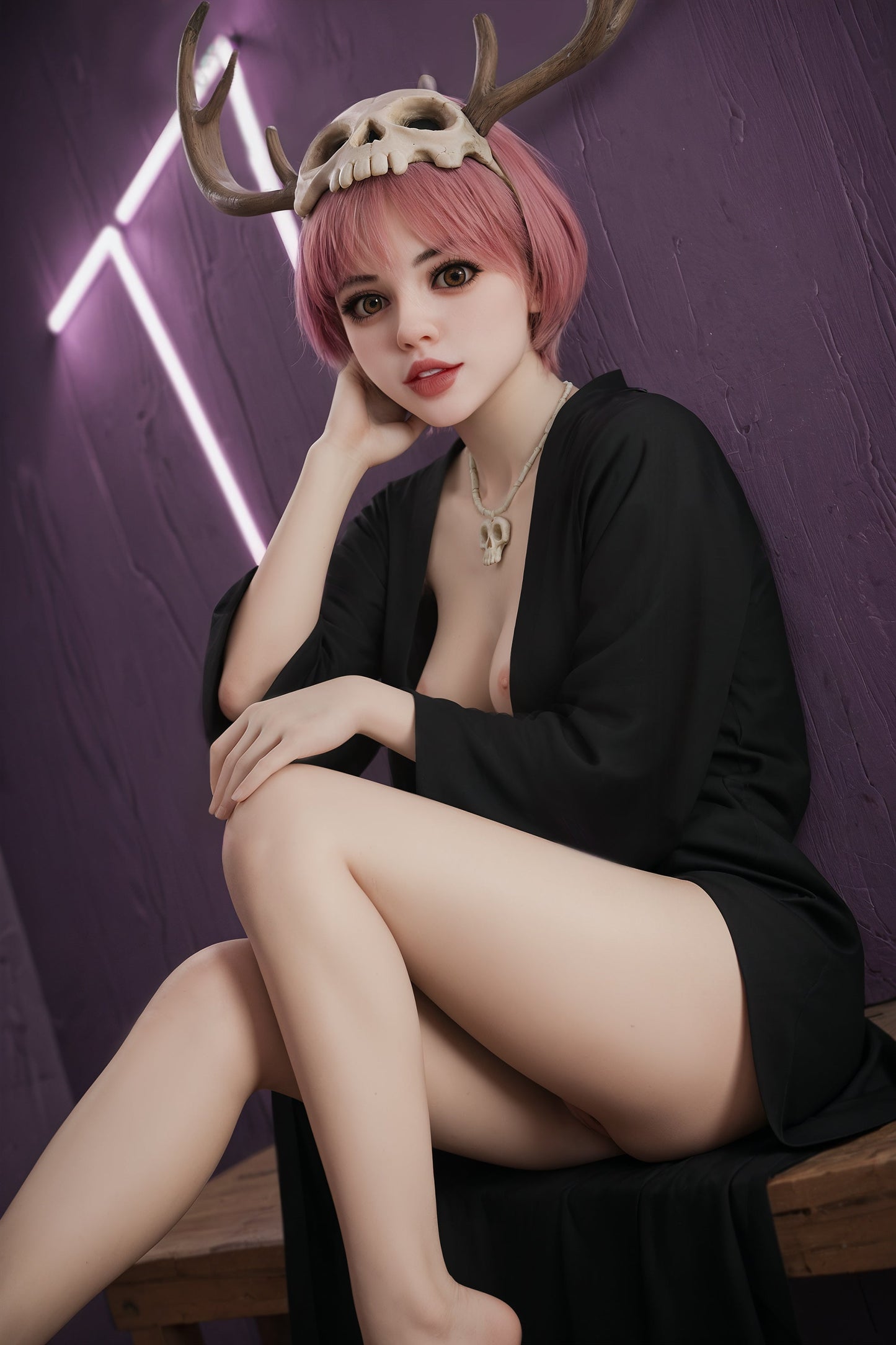 US In Stock - 148cm/4ft9 Big Boobs TPE Redhead Sex Doll - #228