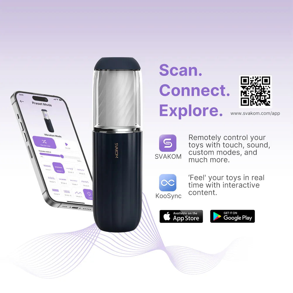 SVAKOM App-controlled Thrusting Male Simulator Masturbator