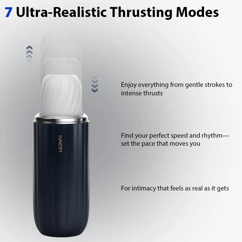 SVAKOM App-controlled Thrusting Male Simulator Masturbator