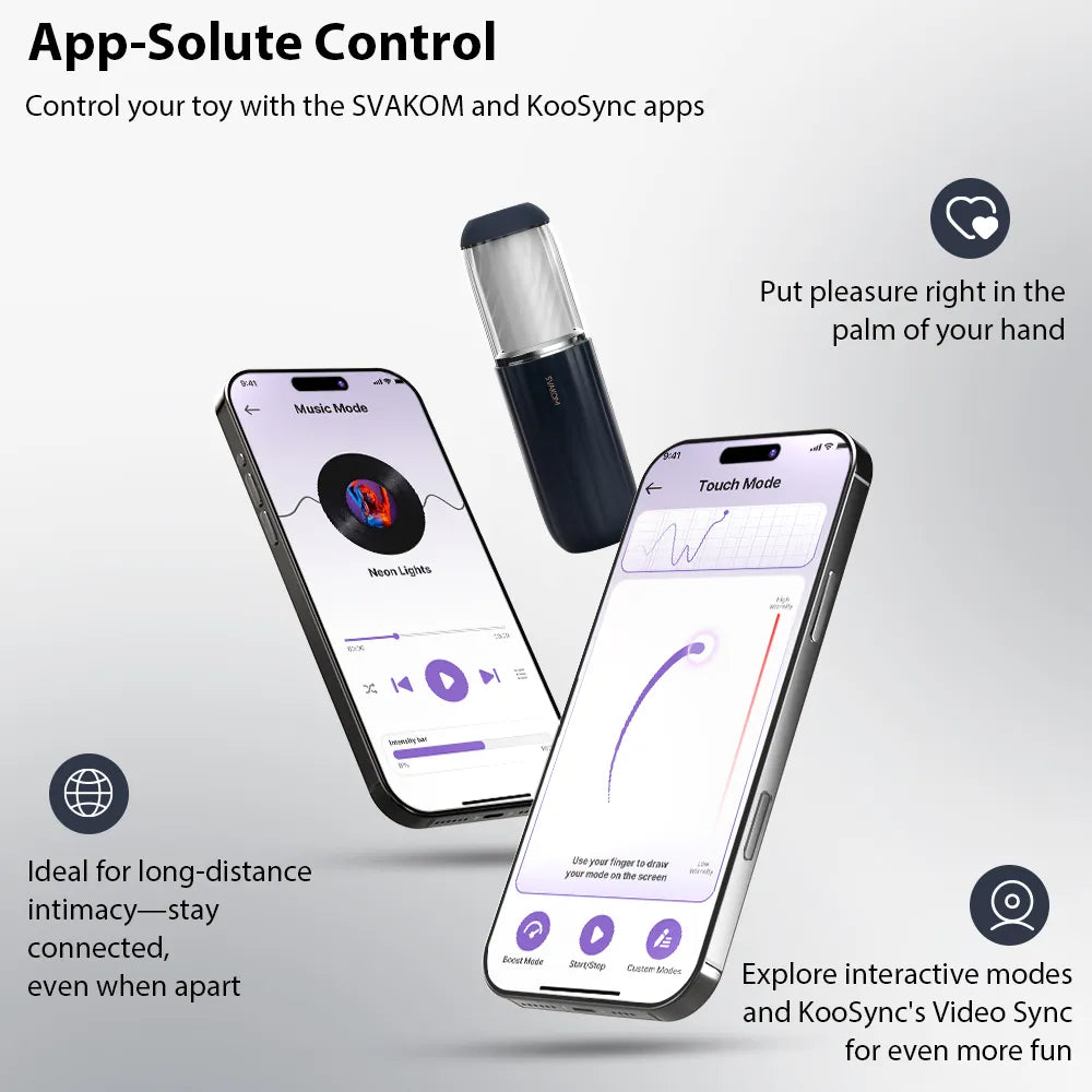 SVAKOM App-controlled Thrusting Male Simulator Masturbator