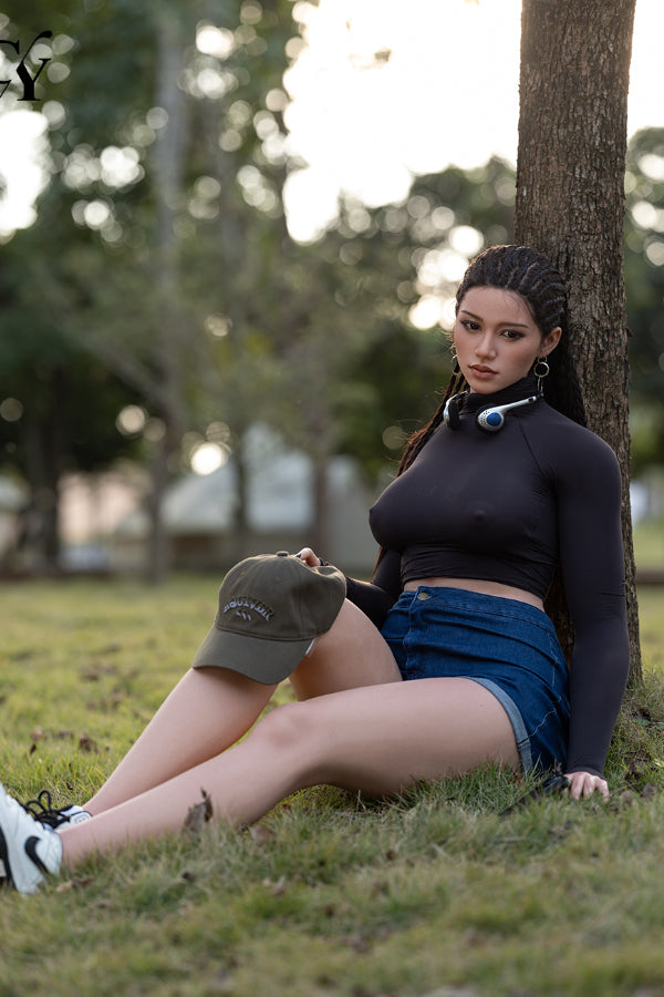 170cm/5ft7 D-Cup Silicone Head Outdoors Sex Doll RST Series - Amber