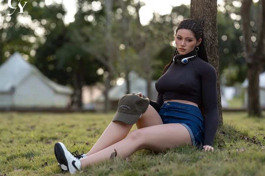 170cm/5ft7 D-Cup Silicone Head Outdoors Sex Doll RST Series - Amber