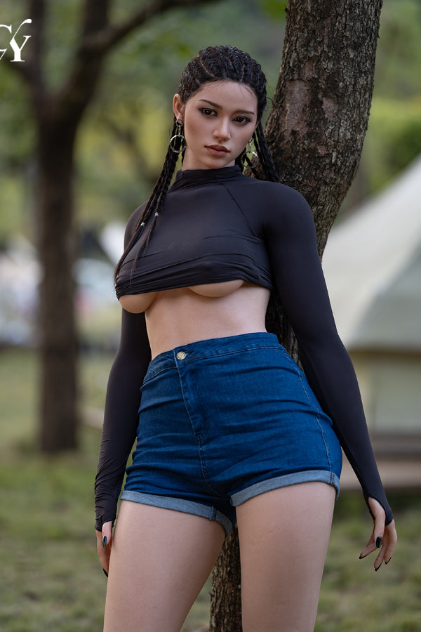 170cm/5ft7 D-Cup Silicone Head Outdoors Sex Doll RST Series - Amber