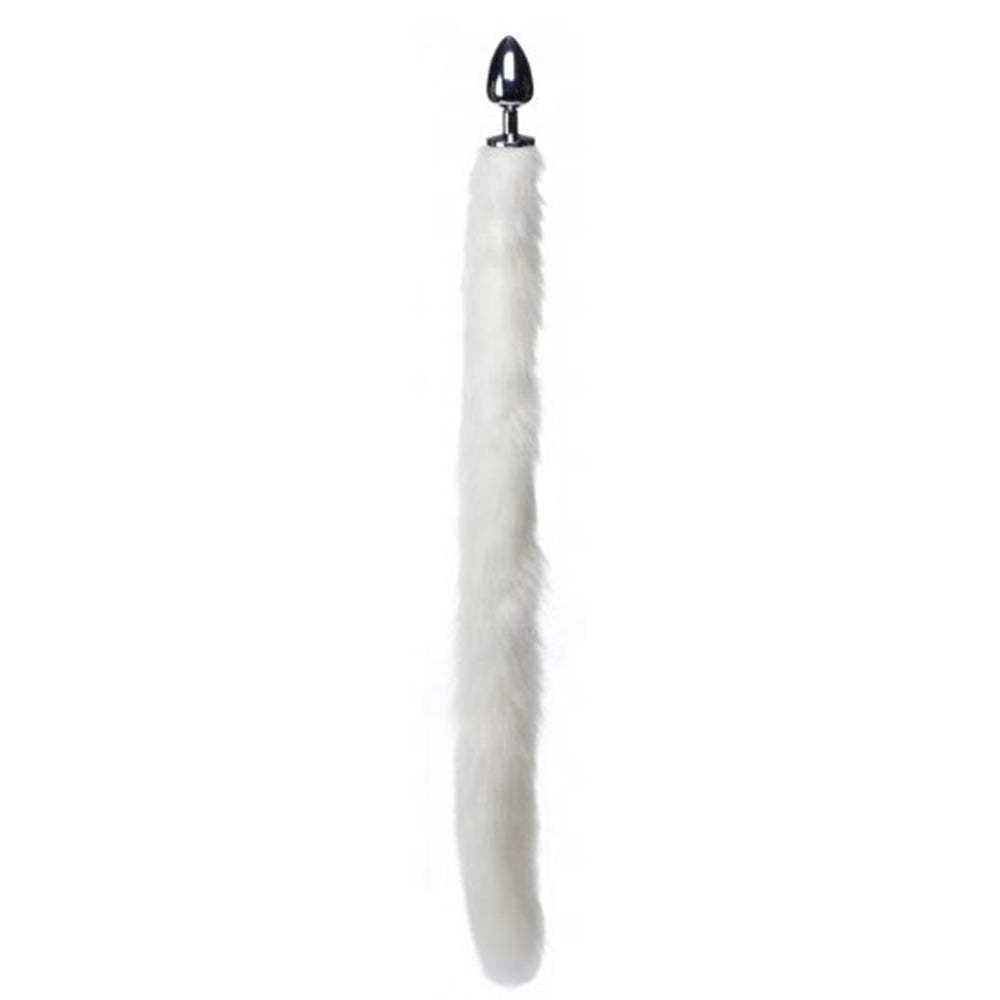 Extra Long Arctic Mink Tail Plug