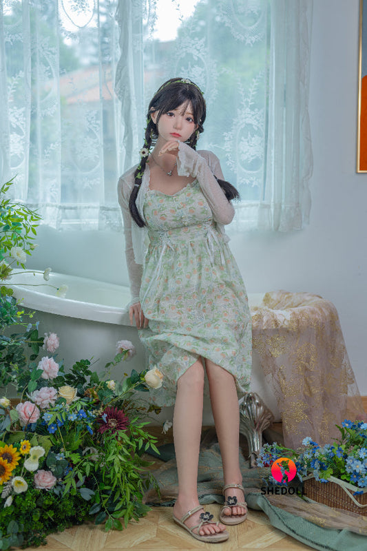 158cm/5ft C-cup Silicone Head Sex Doll - Qingning