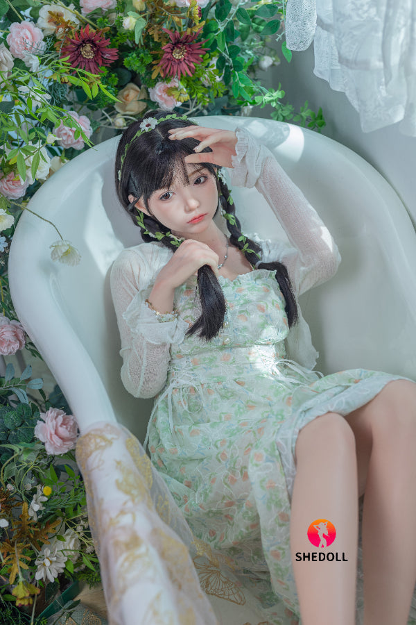 158cm/5ft C-cup Silicone Head Sex Doll - Qingning