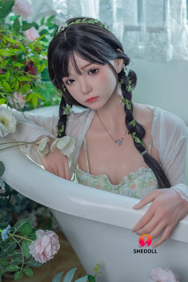 158cm/5ft C-cup Silicone Head Sex Doll - Qingning