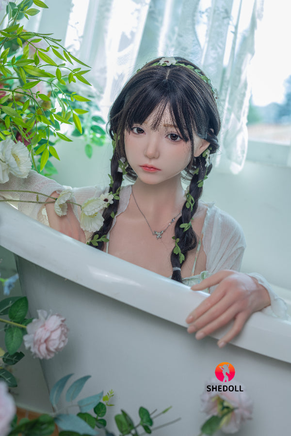 158cm/5ft C-cup Silicone Head Sex Doll - Qingning