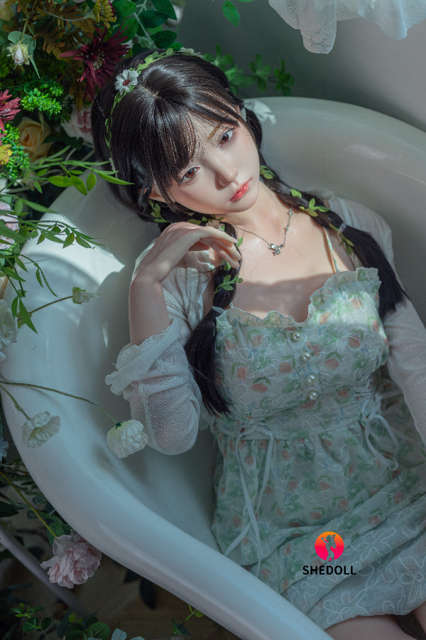 158cm/5ft C-cup Silicone Head Sex Doll - Qingning