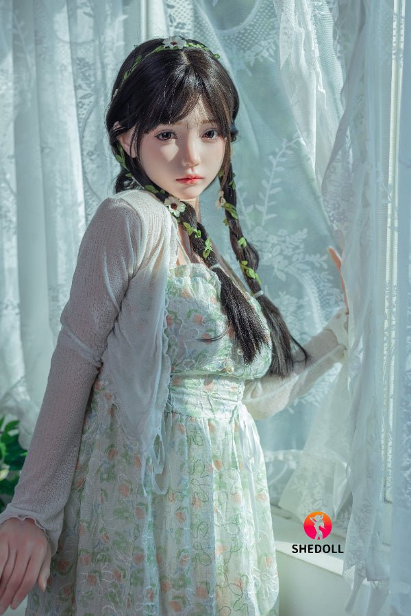 158cm/5ft C-cup Silicone Head Sex Doll - Qingning