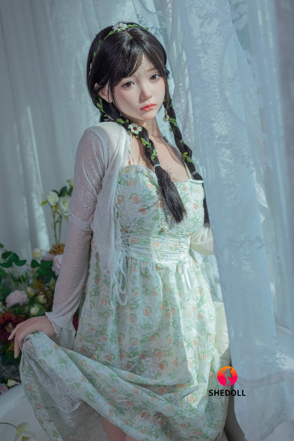 158cm/5ft C-cup Silicone Head Sex Doll - Qingning