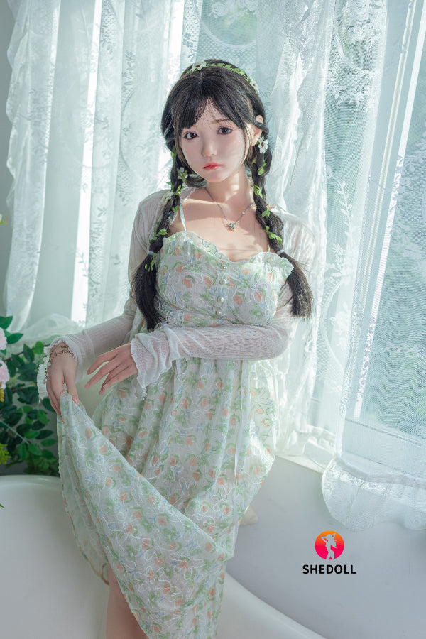 158cm/5ft C-cup Silicone Head Sex Doll - Qingning