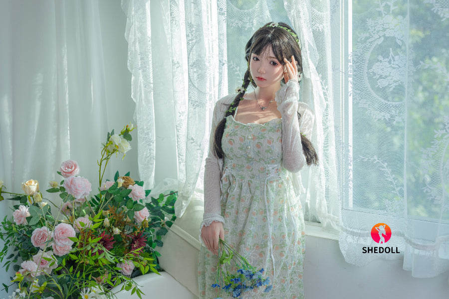 158cm/5ft C-cup Silicone Head Sex Doll - Qingning