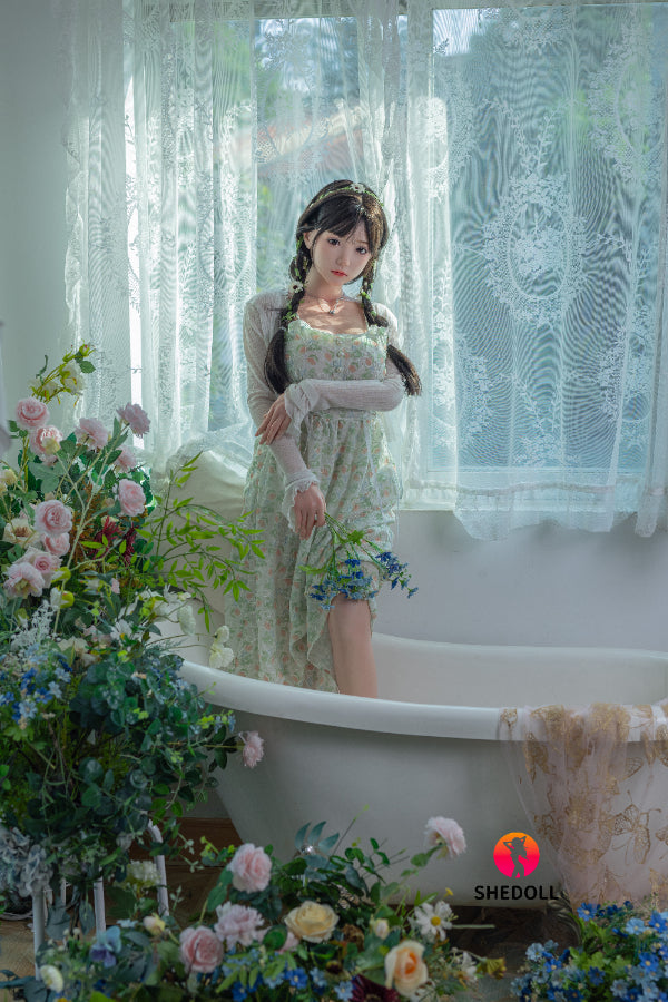 158cm/5ft C-cup Silicone Head Sex Doll - Qingning