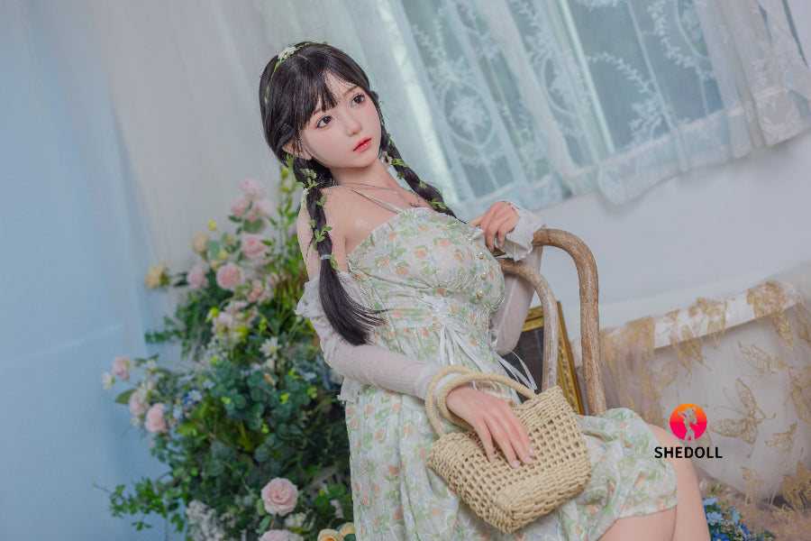 158cm/5ft C-cup Silicone Head Sex Doll - Qingning