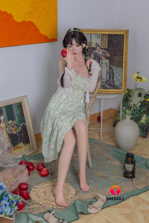 158cm/5ft C-cup Silicone Head Sex Doll - Qingning