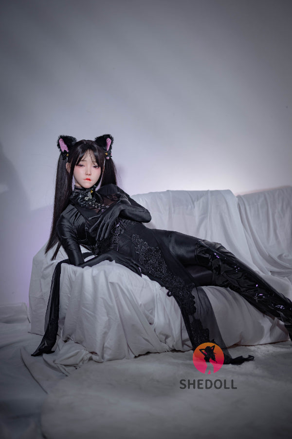 158cm/5ft C-cup Silicone Head Sex Doll - Chuyu