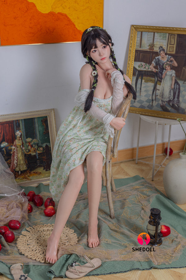 158cm/5ft C-cup Silicone Head Sex Doll - Qingning