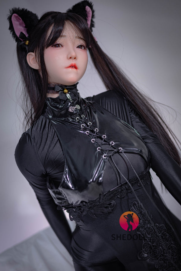 158cm/5ft C-cup Silicone Head Sex Doll - Chuyu