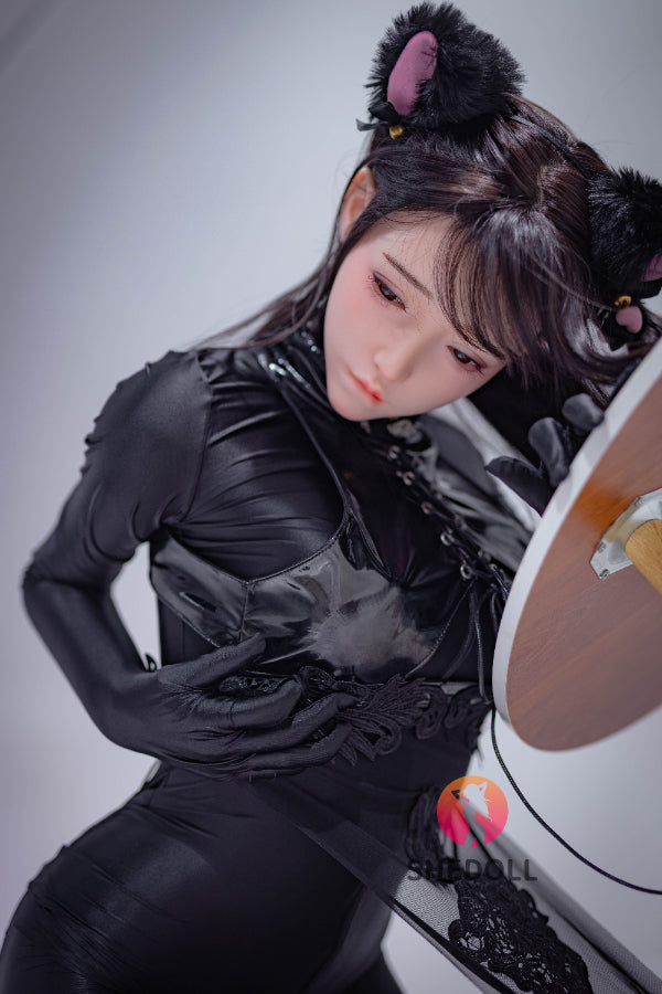 158cm/5ft C-cup Silicone Head Sex Doll - Chuyu