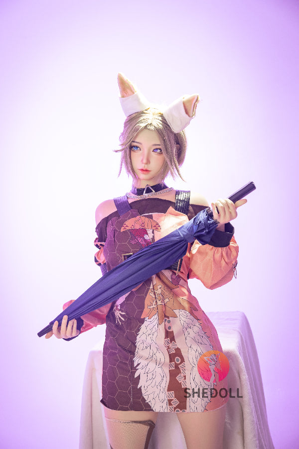 167cm/5ft7 D-cup Silicone Head Cosplay Sex Doll - Chuyue 2.0