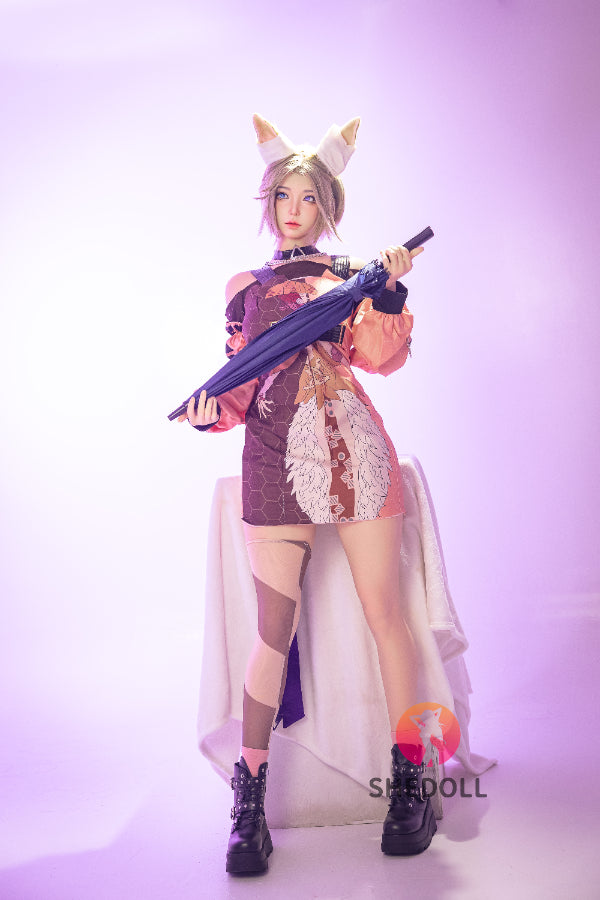 167cm/5ft7 D-cup Silicone Head Cosplay Sex Doll - Chuyue 2.0