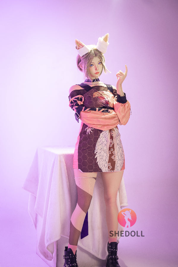 167cm/5ft7 D-cup Silicone Head Cosplay Sex Doll - Chuyue 2.0