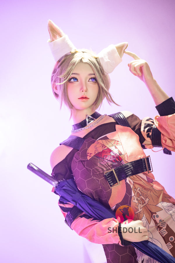 167cm/5ft7 D-cup Silicone Head Cosplay Sex Doll - Chuyue 2.0