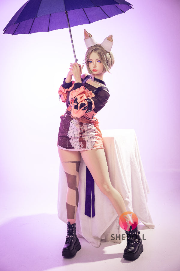 167cm/5ft7 D-cup Silicone Head Cosplay Sex Doll - Chuyue 2.0