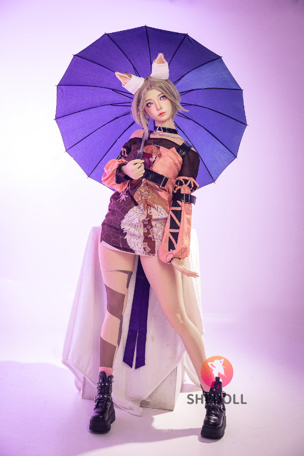 167cm/5ft7 D-cup Silicone Head Cosplay Sex Doll - Chuyue 2.0