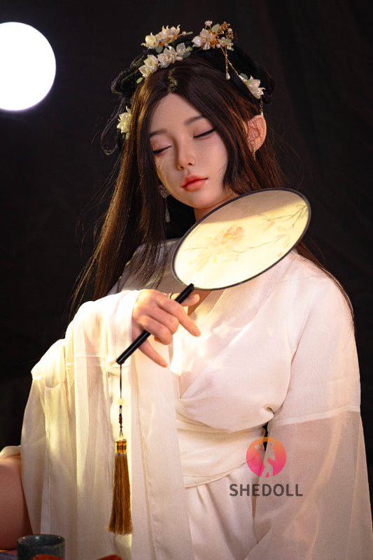 168cm/5ft8 D-cup Silicone Head Eyes Closed Sex Doll - Chuyue