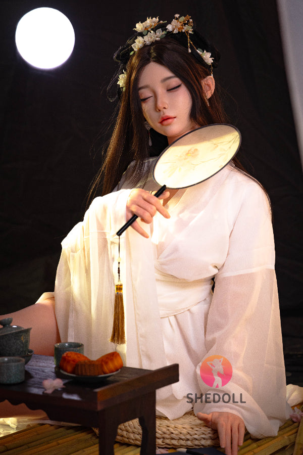 168cm/5ft8 D-cup Silicone Head Eyes Closed Sex Doll - Chuyue