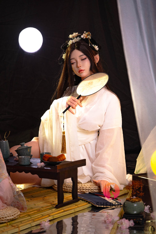 168cm/5ft8 D-cup Silicone Head Eyes Closed Sex Doll - Chuyue