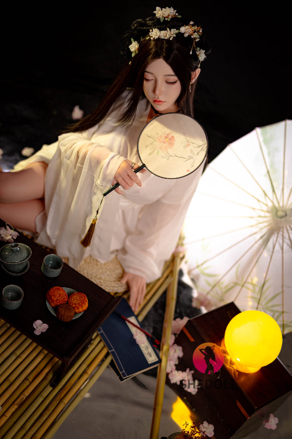 168cm/5ft8 D-cup Silicone Head Eyes Closed Sex Doll - Chuyue