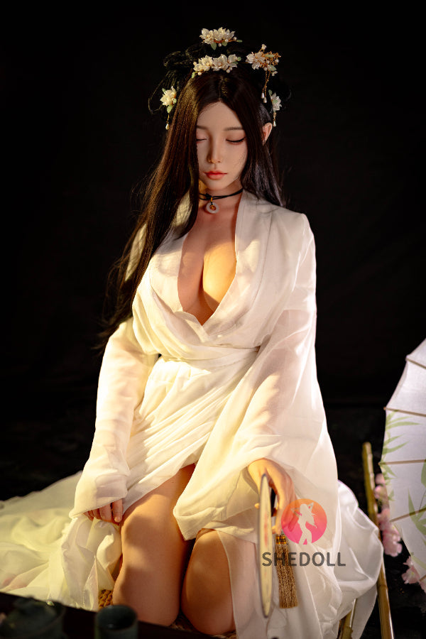 168cm/5ft8 D-cup Silicone Head Eyes Closed Sex Doll - Chuyue
