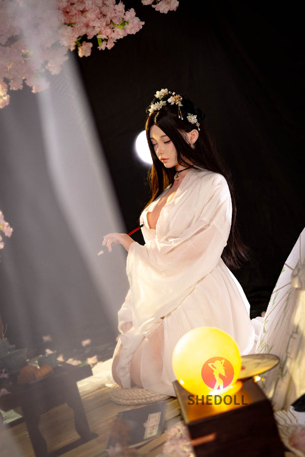 168cm/5ft8 D-cup Silicone Head Eyes Closed Sex Doll - Chuyue