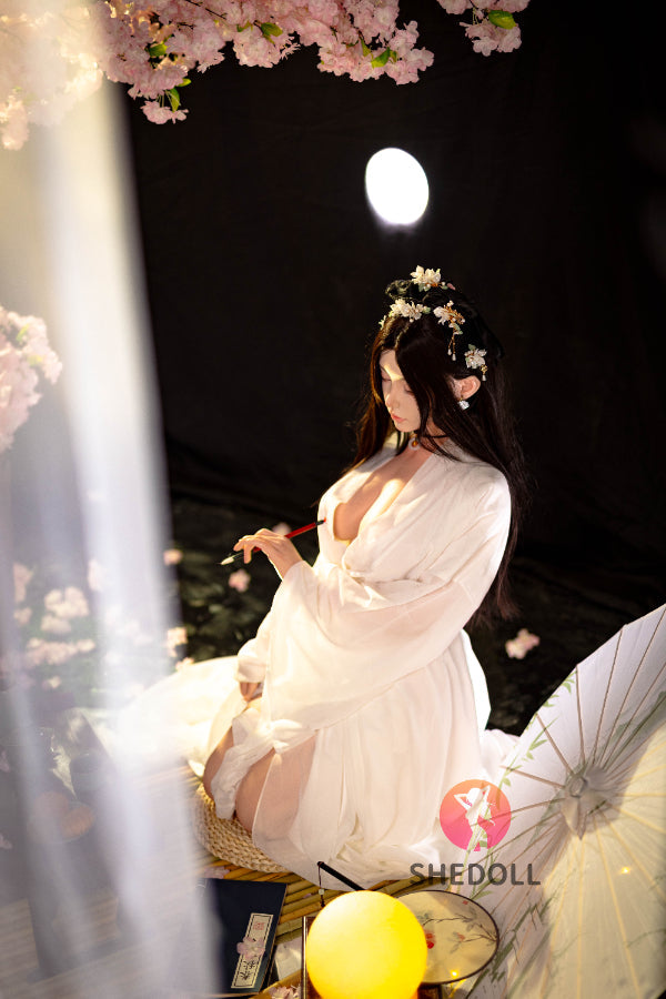 168cm/5ft8 D-cup Silicone Head Eyes Closed Sex Doll - Chuyue