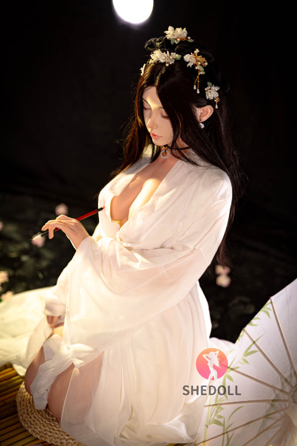 168cm/5ft8 D-cup Silicone Head Eyes Closed Sex Doll - Chuyue