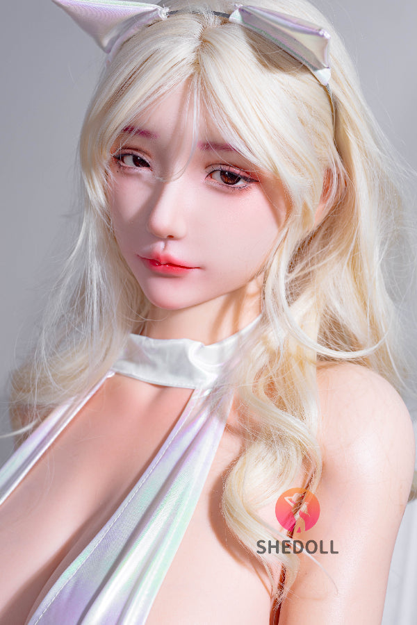 163cm/5ft4 H-cup Silicone Head Cosplay Sex Doll - Chulin