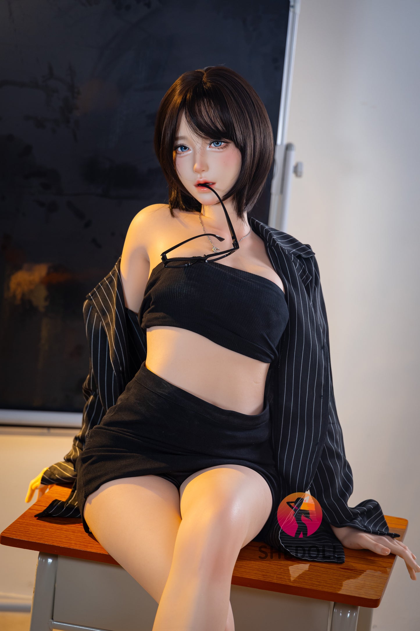 152cm/4ft11 A-cup Japanese Silicone Head Sex Doll - JiangXiaoLi