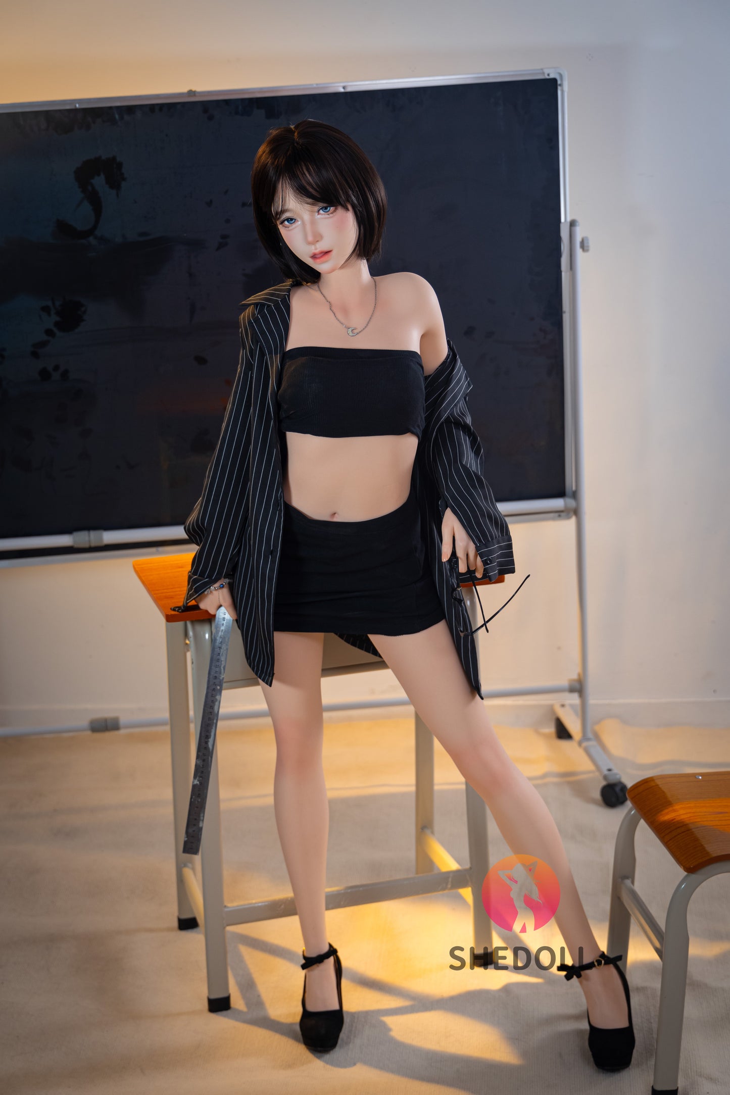 152cm/4ft11 A-cup Japanese Silicone Head Sex Doll - JiangXiaoLi