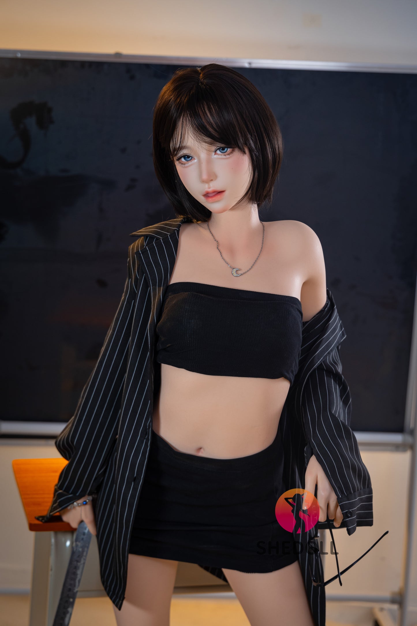 152cm/4ft11 A-cup Japanese Silicone Head Sex Doll - JiangXiaoLi