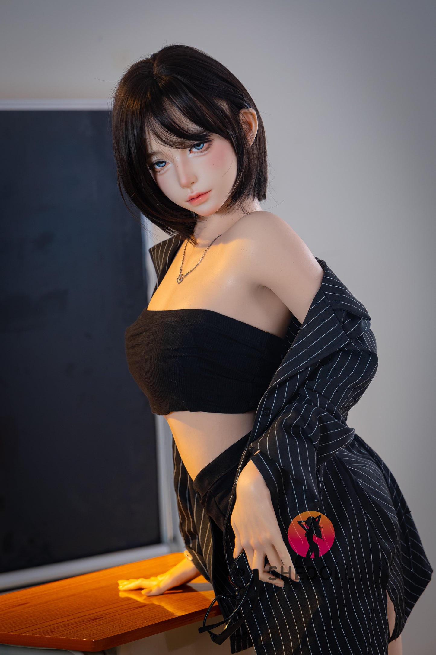 152cm/4ft11 A-cup Japanese Silicone Head Sex Doll - JiangXiaoLi