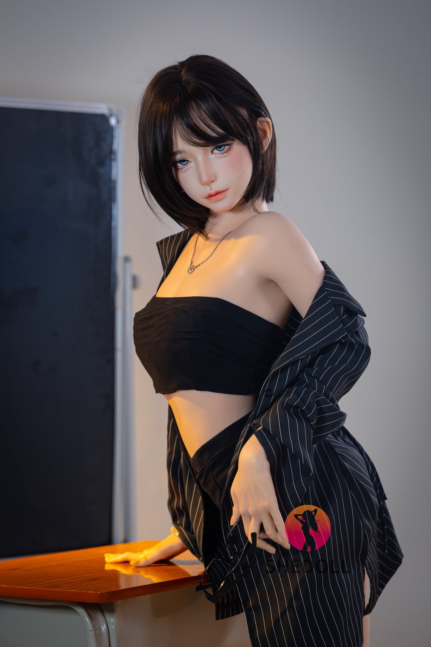 152cm/4ft11 A-cup Japanese Silicone Head Sex Doll - JiangXiaoLi