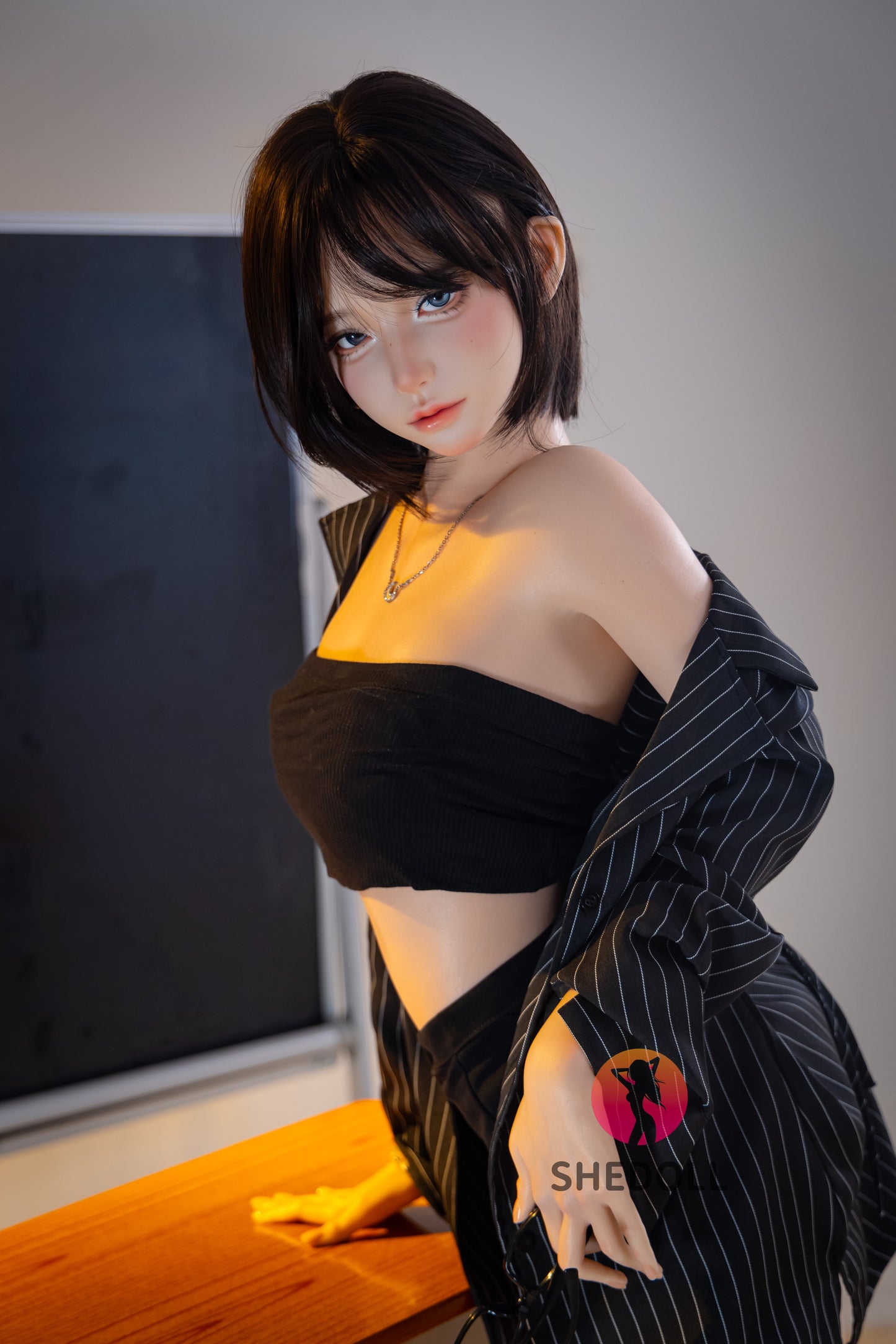 152cm/4ft11 A-cup Japanese Silicone Head Sex Doll - JiangXiaoLi